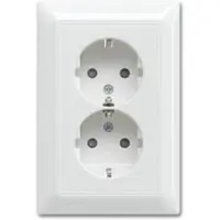 Busch-Jaeger Busch Jaeger Inbouwstopcontact Balance Met Aarde (randaarde) 2-polig Wit Ip20