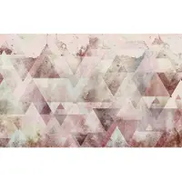 Overig Fotobehang Triangles - Rood - 2,50m X 400cm