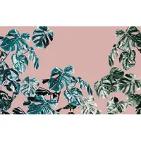 Overig Fotobehang Monstera Rose - Roze - 2,50m X 400cm