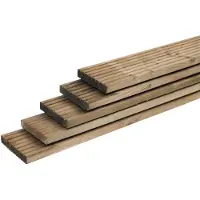 Overig Vlonderplank - Grenen - Grof Geprofileerd / Reliëf - 300x14,5x2,8cm