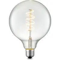 Home Sweet Home Ledfilamentlamp Globe Spiral - D9,5cm - Dimbaar - Warm Wit - E27 - 4w