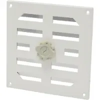 Sencys Schuifrooster 15,5x15,5cm Aluminium Wit