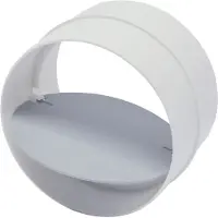 Sencys Buis Ø150mm Verbinder Met Terugslagklep Kunststof