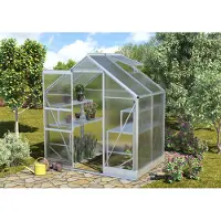 Vitavia Tuinkas Apollo 2500 - Polycarbonaat 6mm - Aluminium - 195x137x207cm