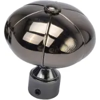 DecoMode Knop Pompoen Zwart Nikkel 20mm - 2 Stuks