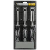 Sencys Houtbeitelset Met Slijpsteen – 3 Stuks