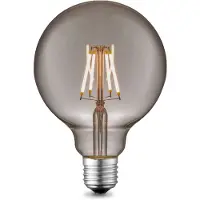 Home Sweet Home Ledfilamentlamp Globe - Smoke - D9,5cm - Dimbaar - Warm Wit - E27 - 6w