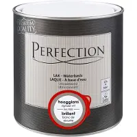 Perfection Houtlak Lak - Hoogglans - Signaal Wit Ral 9003 - 2,5l
