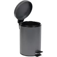 AquaVive 5l Pedal Bin Mat Grijs