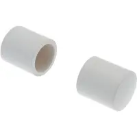 DecoMode Eindknop Gordijnroede Wit 28mm 2st