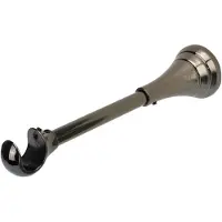 DecoMode Steun Uitschuif Zwart Nikkel 20mm 11-22cm - 2 Stuks