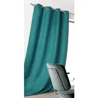 Overig Sweet Lichtdoorlatend Kant En Klaar Gordijn Suède Groen 145 X 260 Cm