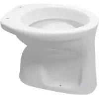 AquaVive Staande Toiletpot - Odet - Vlakspoel - Vloeruitgang - 46,5x36,5cm - Wit
