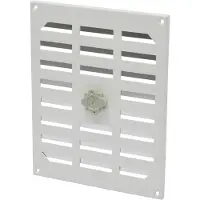 Sencys Schuifrooster 19,5x24,5cm Aluminium Wit