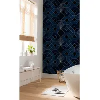 Overig Coquilles Fotobehang Nuit - Blauw - 2,80m X 150cm