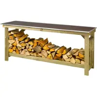 Lutra Lutrabox Haardhoutopslag +bbq Zijtafel