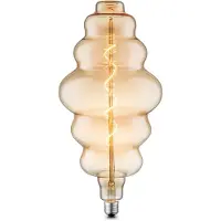 Home Sweet Home Edison Vintage LED filament lichtbron Spiraal - Amber - 18/18/38cm - geschikt voor E27 fitting - Dimbaar - 4W 280lm 2700K - warm wit licht