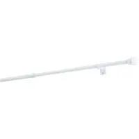 Sencys - Gordijnroede - Verstelbaar - Wit - 125-175cm