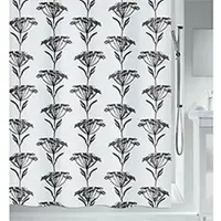 Spirella Douchegordijn Nature Design Zwart 180cm