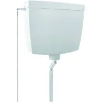 AquaVive Wc Stortbak Seille - Kunststof - Enkelknops 6l- 45x41x14,5cm