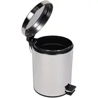 AquaVive 5l Pedal Bin Mat Lichtgrijs