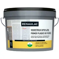 RENAULAC Voorstrijk Gipsplaten Primer - Muur En Plafond - Wit - 10l