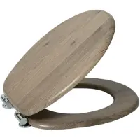 AquaVive Wc-bril - Mdf - Softclose - Verstelbaar - Donkere Eik