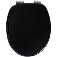 AquaVive Wc-bril Cannes - Mdf - Softclose - Verstelbaar - Zwart