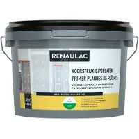 RENAULAC Voorstrijk Primer - Gipsplaten Muur En Plafond - Wit - 2,5l