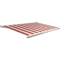 Domasol Knikarmscherm F20 Motor Met Handzender Ral 9001 Met Doek D509 400x300cm
