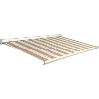 Domasol Knikarmscherm F10 - Crème - Doek D513 - Handmatig - Uv-bestendig - 400x300cm