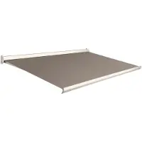 Domasol Knikarmscherm F10 Motor Schakelaar Ral9001 Taupe Doek D366 550x250cm