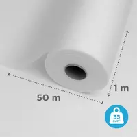Sencys Glasvliesbehang Glad - 50 M - 35 G/m²