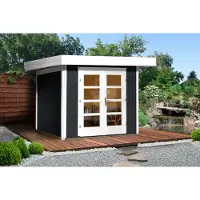 Weka Tuinhuis 126 Design - Antraciet - 301x295cm