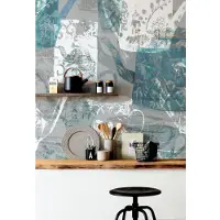 Komar Fotobehang Tableware - Blauw - 2,80m X 300cm