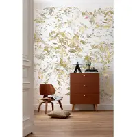 Overig Fotobehang Golden Feathers - Geel - 2,80m X 300cm