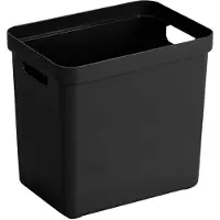 Sunware - Sigma home opbergbox 25L zwart - 35 x 24,6 x 36,3 cm