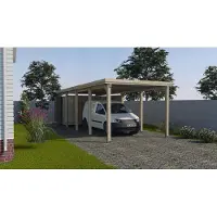 Weka Carport 617 Gr. 3 Zonder Dak 294x784cm