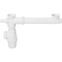 Wirquin Dubbele Spoelbaksifon Ø40mm