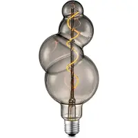 Home Sweet Home Ledfilamentlamp Bubble Spiral - Smoke - D11cm - Dimbaar - Warm Wit - E27 - 4w