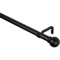 Overig Gordijnroede - Madrid - Uitschuifbaar - Zwart - Diam. 25-28mm 170-300cm