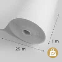 Sencys Glasvliesbehang Visgraat - 25 M - 145 G/m²