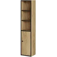 Overig T-bath Kolomkast Lars 140cm Zwart/eiken Mat