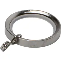 DecoMode - Gordijnring - Metaal - Geborsteld Nikkel - Dia. 20mm - 10 Stuks