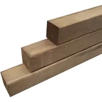 Overig Tuinpaal Vierkant Geïmpregneerd - Grenen - 88x88mm - Lengte 240cm