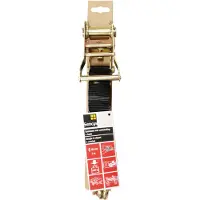 Sencys Ratelsjorband Met Haak Zwart - 5mx38mm - 1000kg