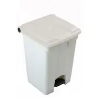 Engels Witte Pedaal-afvalbak – 45 Liter, Pp Kunststof