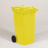 Engels Gele Afvalcontainer – 240 Liter, Hdpe Kunststof