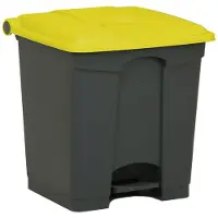 Engels Donkergrijze Pedaal-afvalbak – 30 Liter, Pp Kunststof