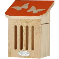 Best for birds Insectenhotel - BEST VOOR VOGELS - Vlinder Sjabloon - Vurenhout - Oranje - 20,10 cm